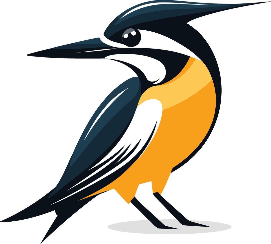 Cartoon Illustration of a Bird vector