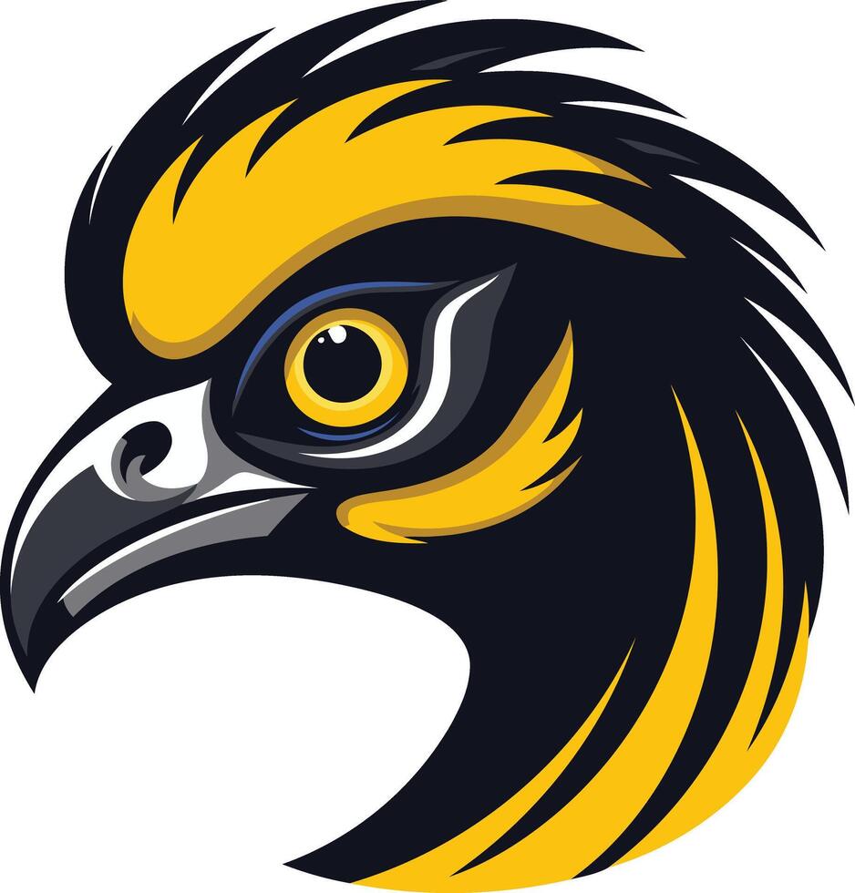 Hawk Head Mascot Illustration vector