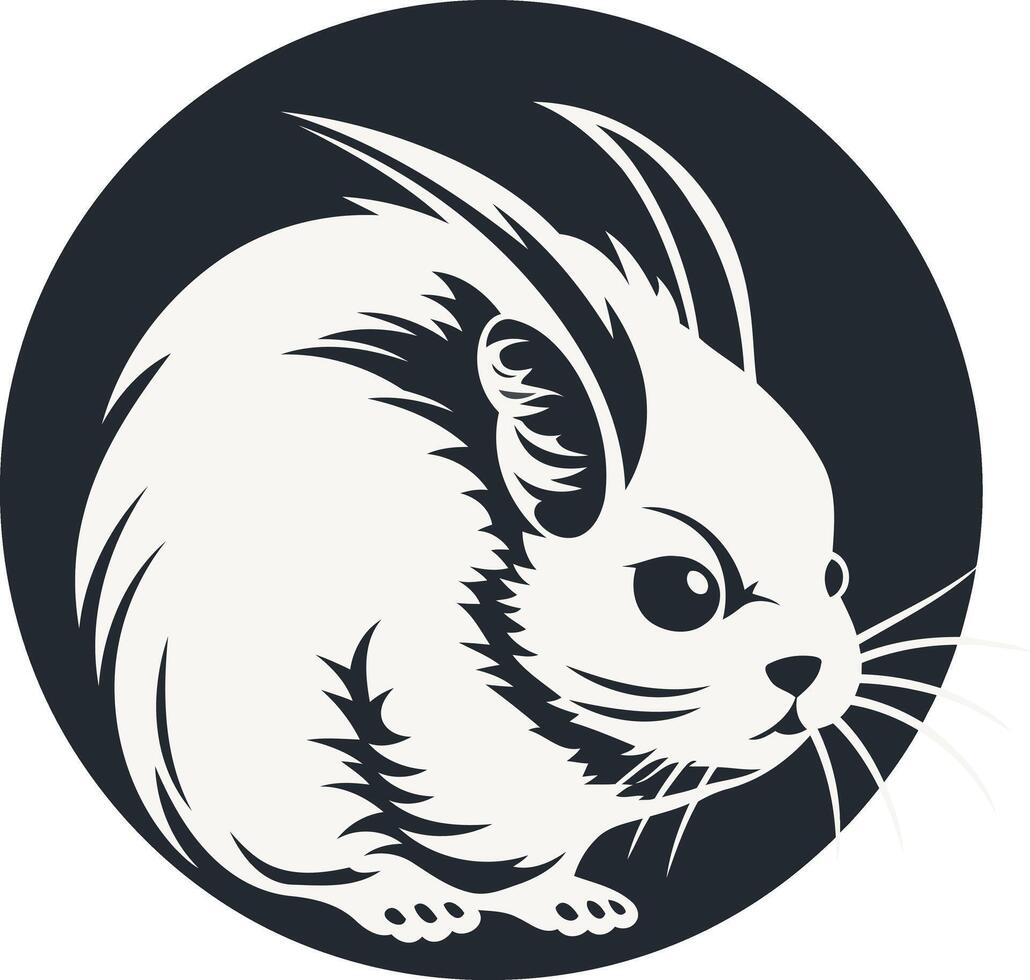Stylized Illustration of a Chinchilla vector