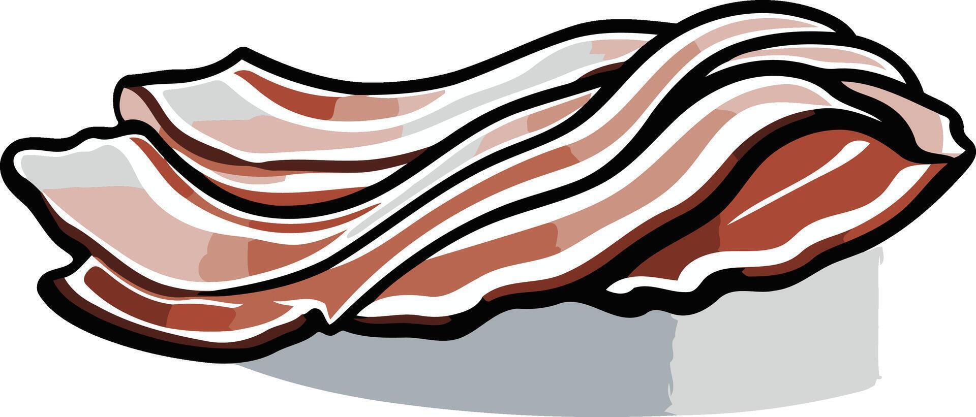 Strips of Delicious Bacon vector