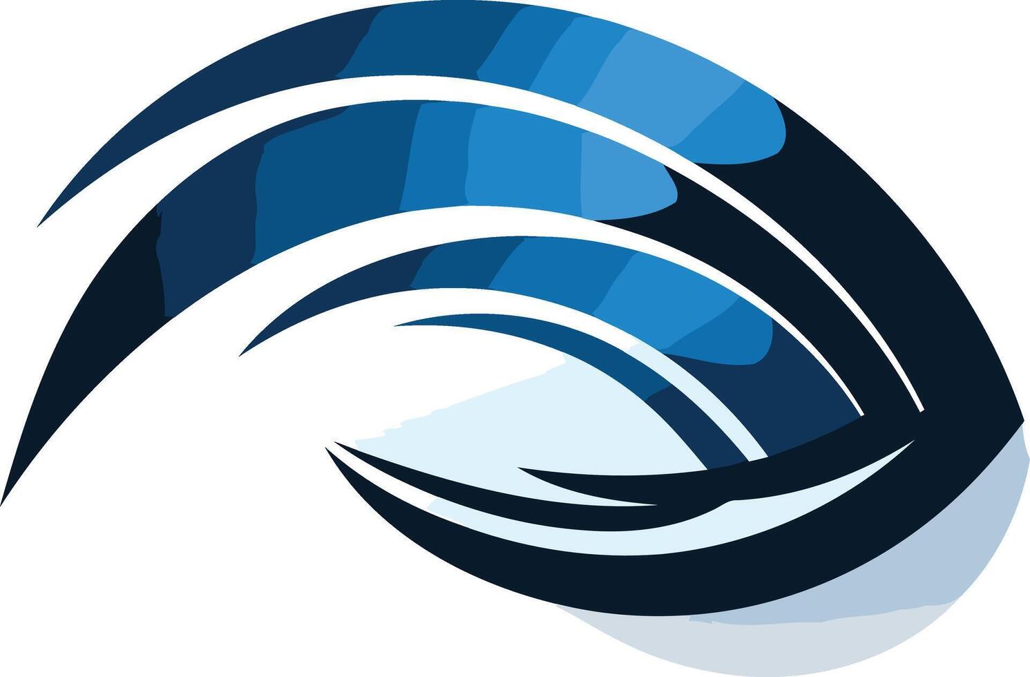 Abstract Blue Wave Design vector