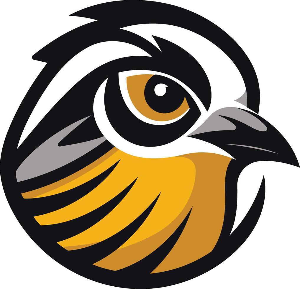 Cartoon Owl Head Illustration vector