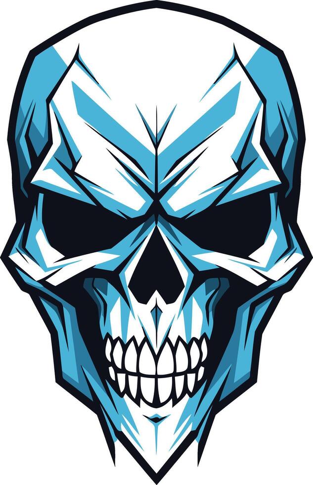 Blue Skull Illustration vector