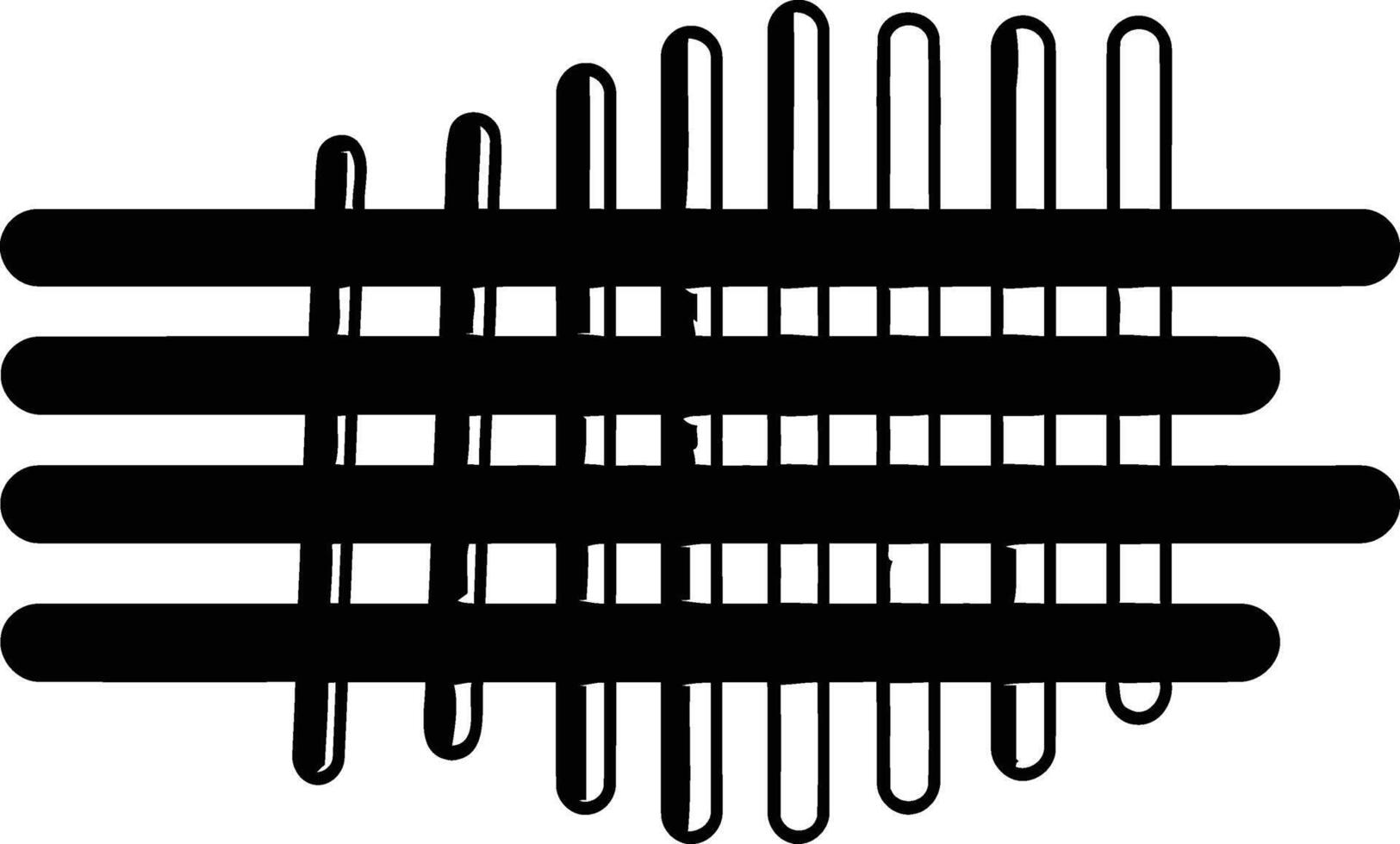 Abstract black and white graphic design featuring intersecting lines, perfect for modern minimalist design projects vector