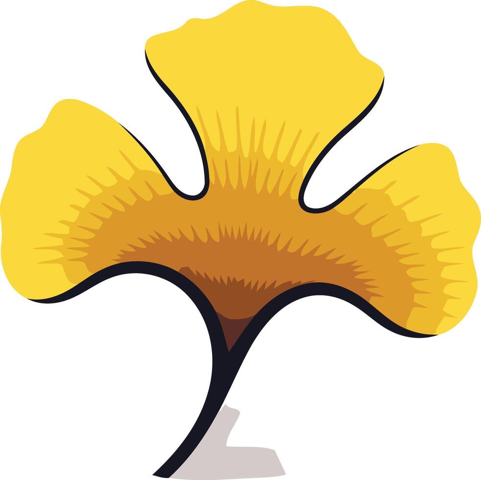 Ginkgo Leaf Illustration vector