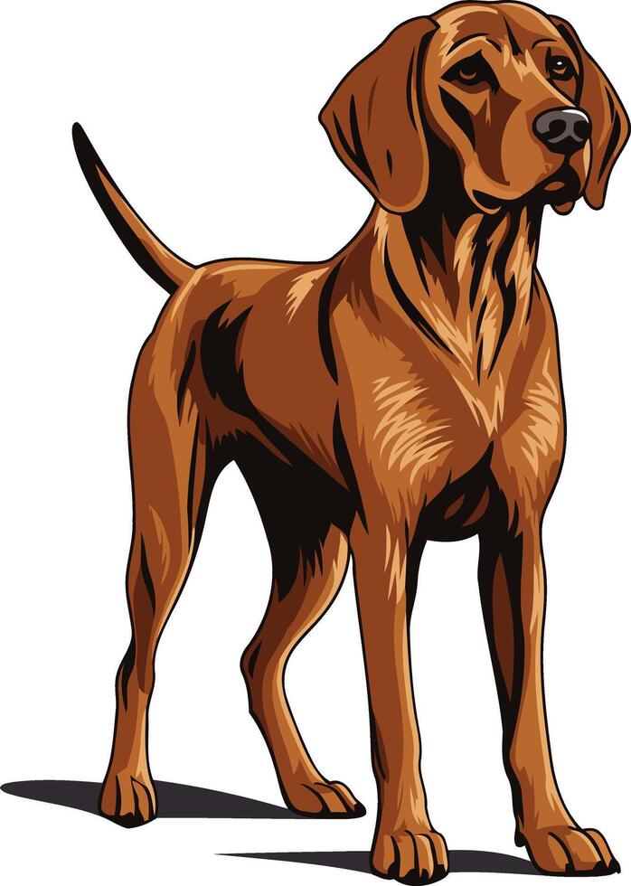 A Brown Dog Standing on All Four Legs vector