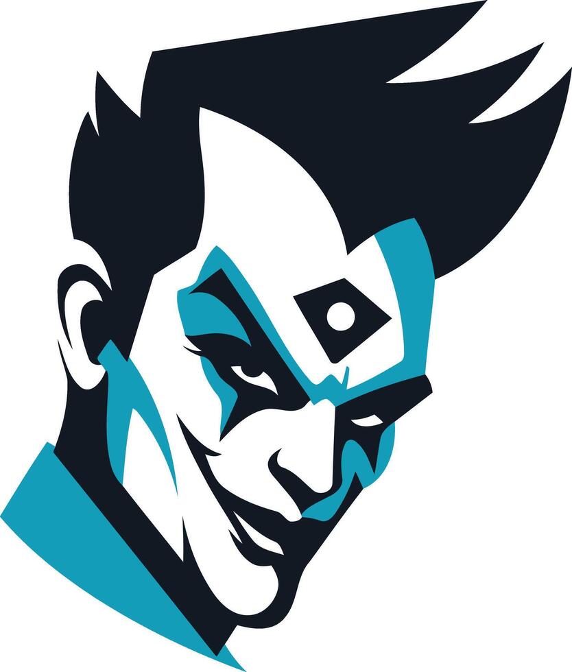 Smiling Joker Cartoon Character vector