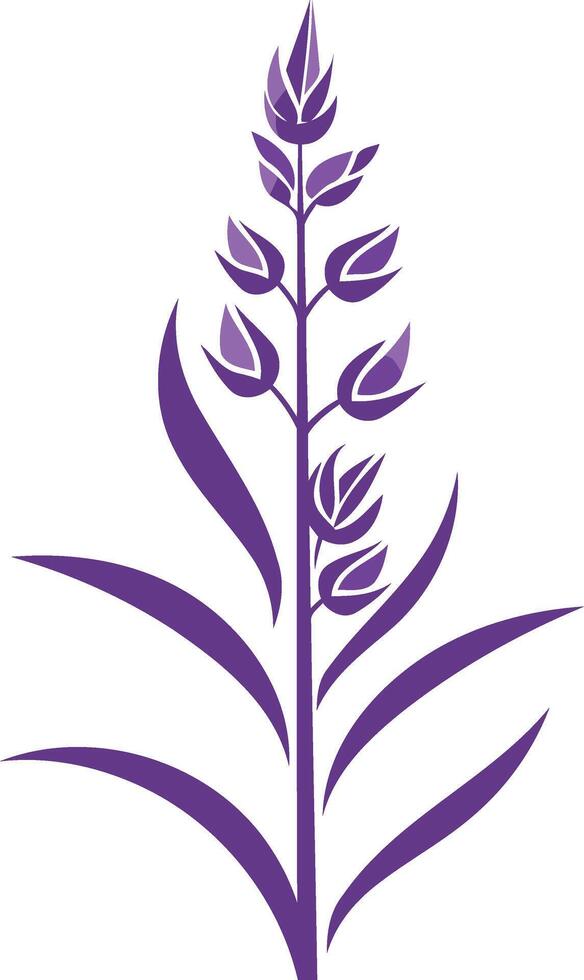 Purple Flower Illustration vector