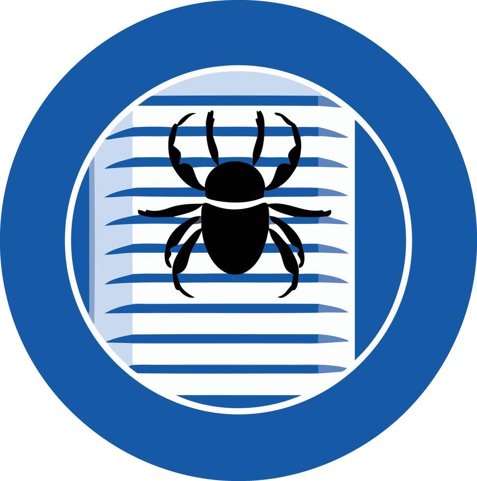 Beetle on a Window Blind vector