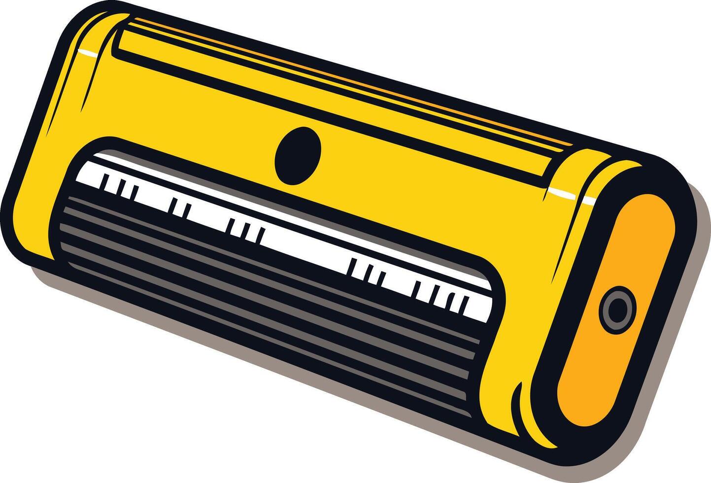 Yellow Electric Razor for Shaving vector