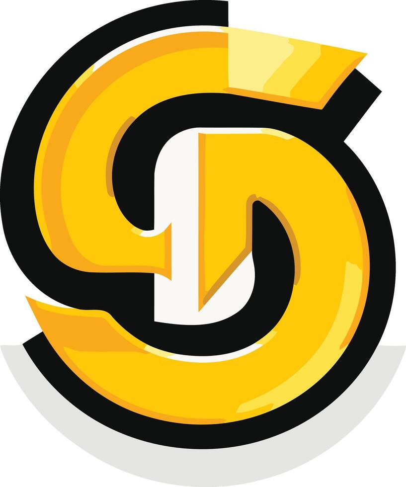 Golden Arrow Symbol vector