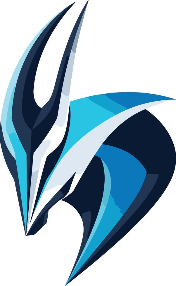 Abstract Blue and Black Design vector