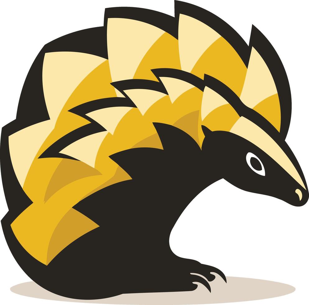 Stylized Badger Illustration vector