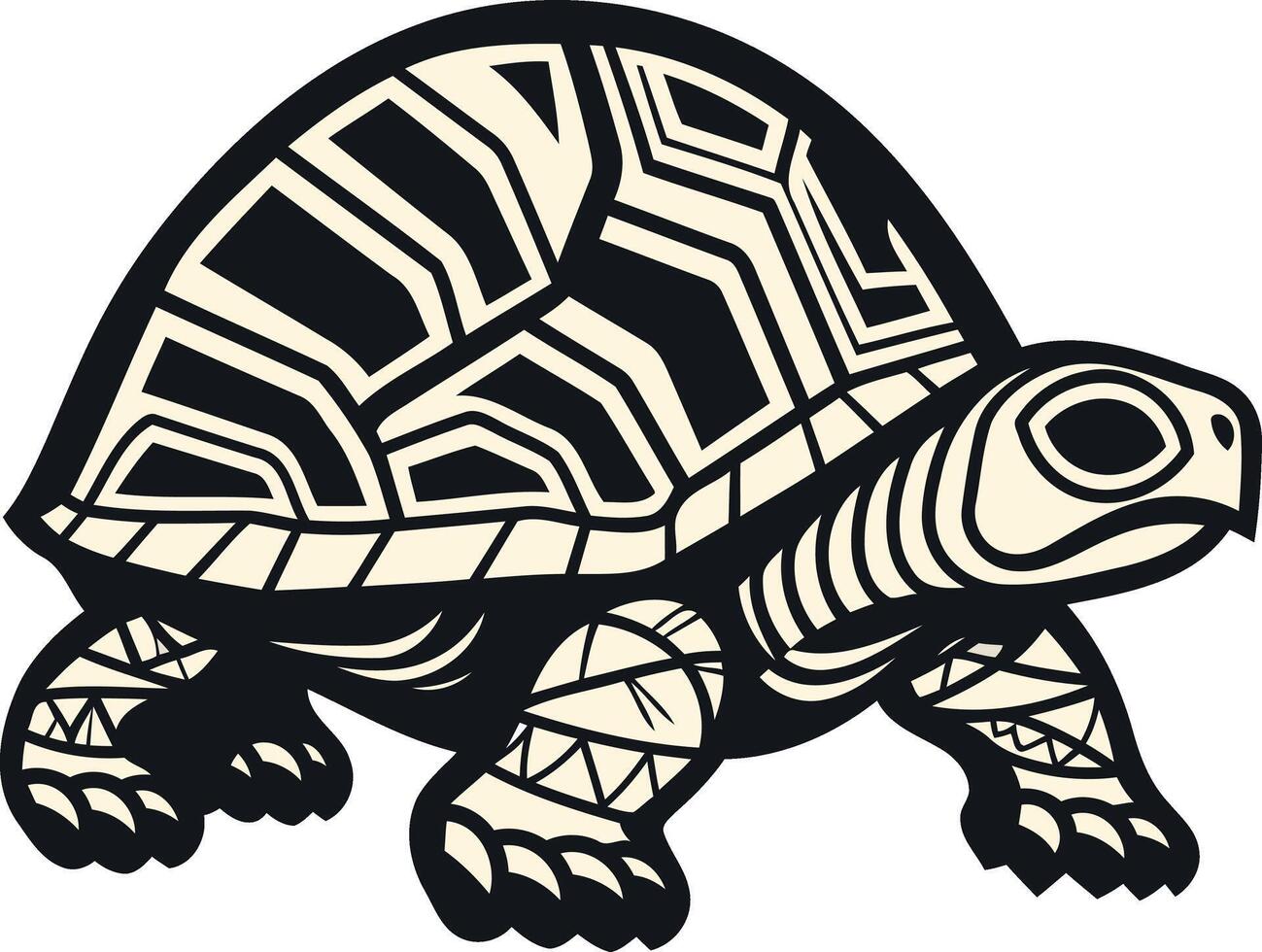 Geometric Turtle Illustration vector