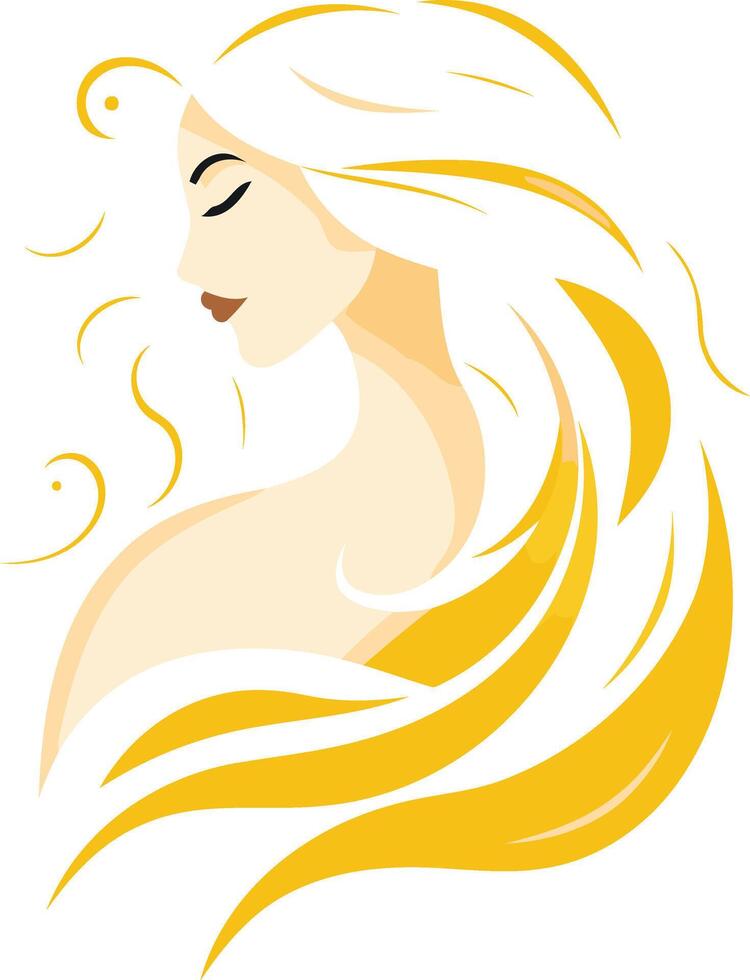 Abstract Illustration of a Blonde Woman vector