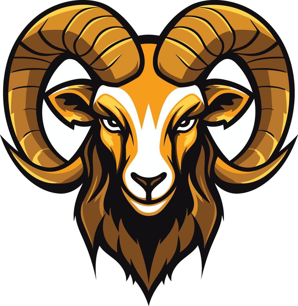 Powerful Ram Mascot Illustration vector