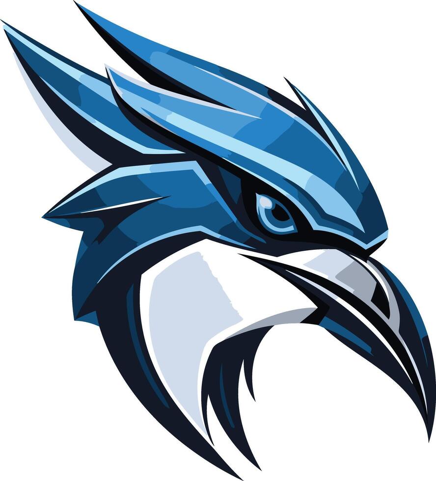 Bluebird Mascot Head Graphic vector