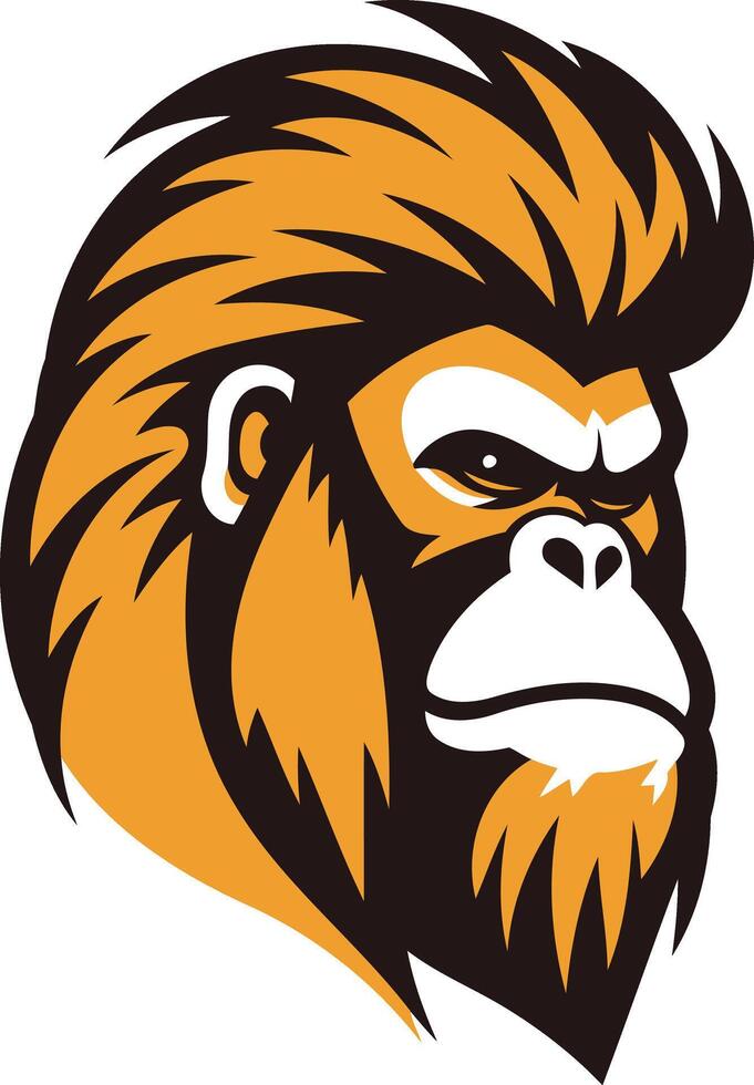 Powerful Gorilla Mascot Illustration vector