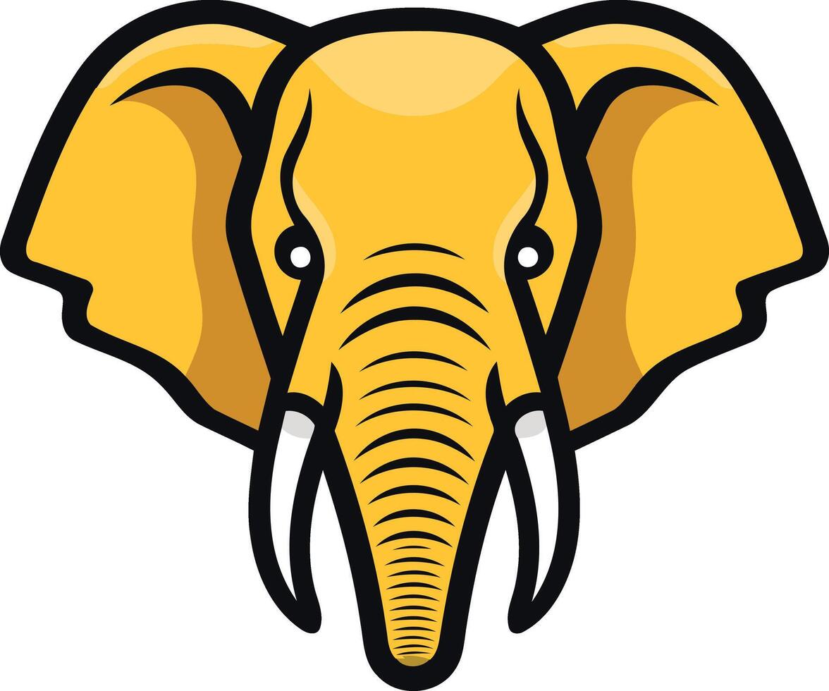 Elephant Head Illustration vector