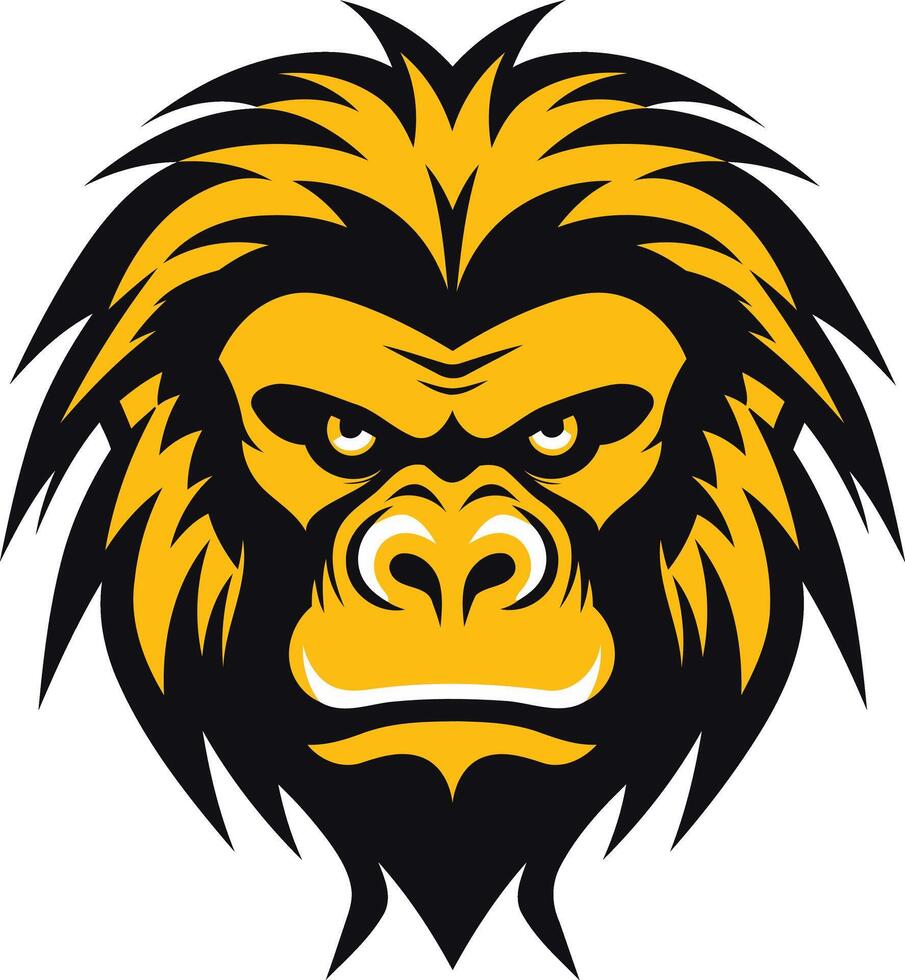 Angry Gorilla Mascot Head vector