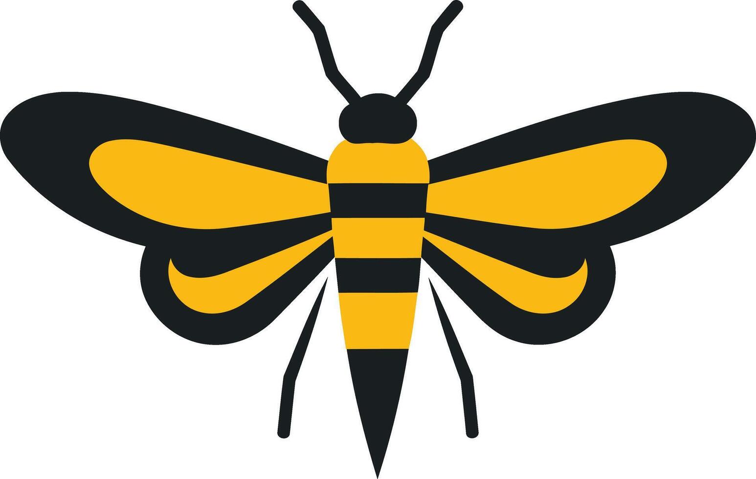 Simple Illustration of a Bee vector