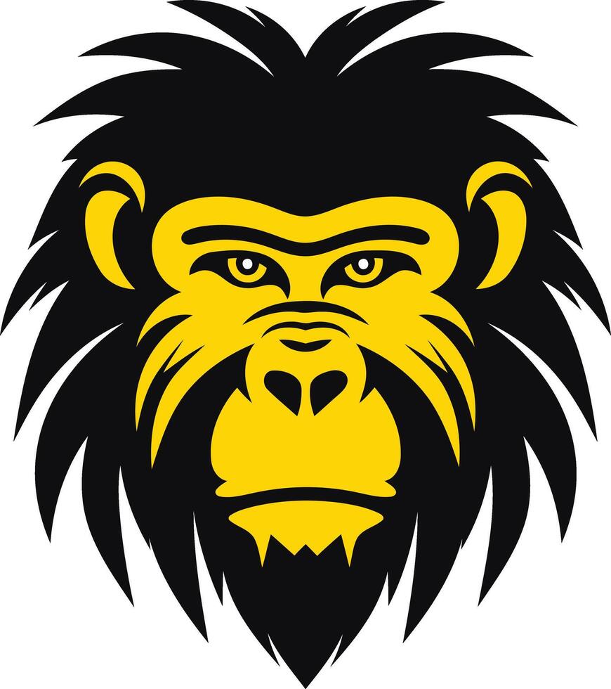 Close Up of a Monkey's Face vector