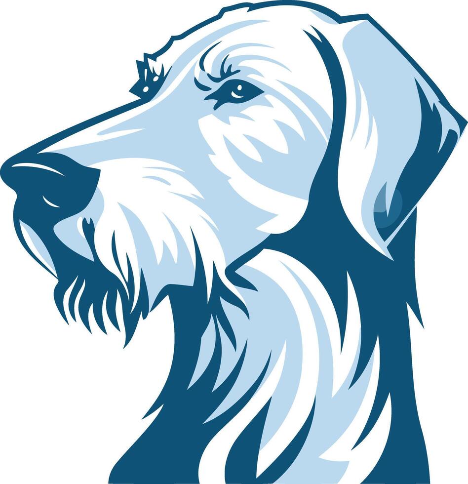 Portrait of a Wirehaired Dachshund vector