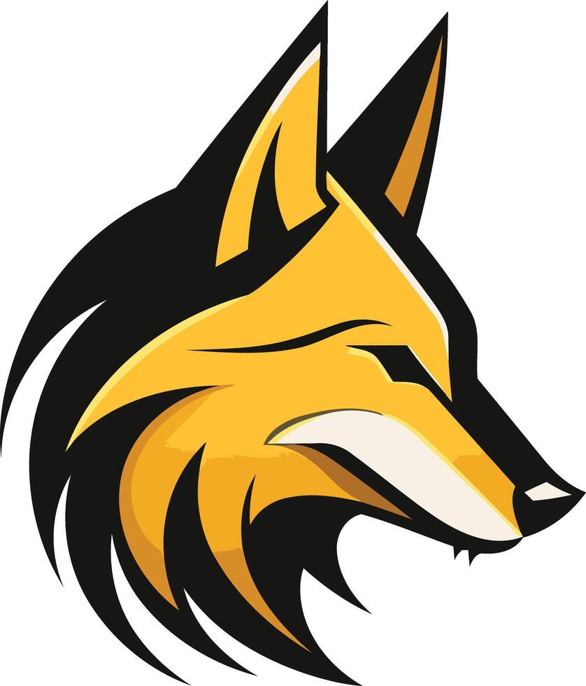 Fierce Fox Head Illustration vector