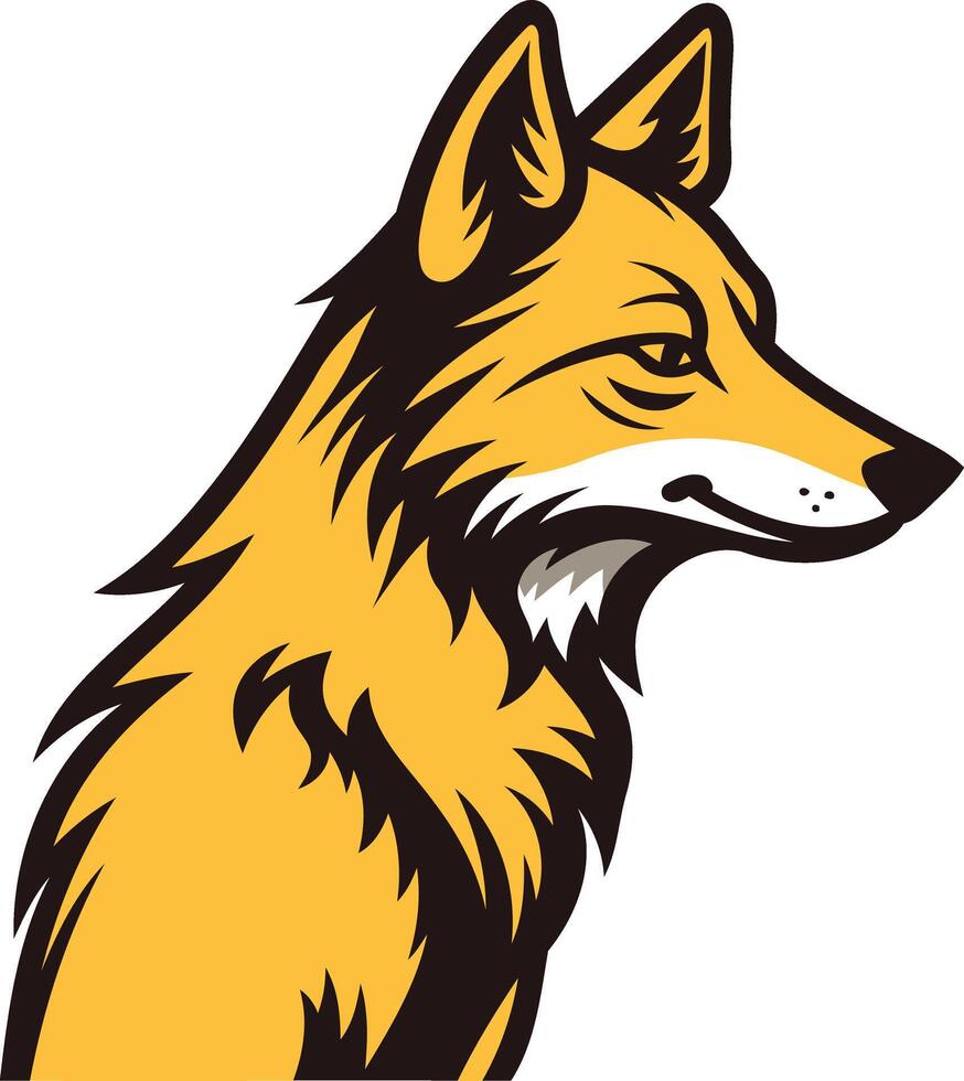 Fox Head Illustration vector