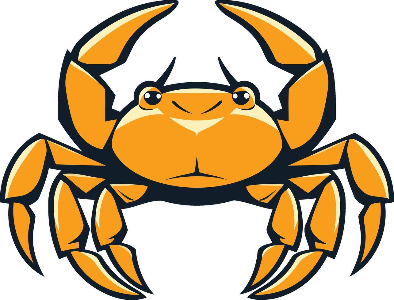 Cartoon Crab Illustration vector