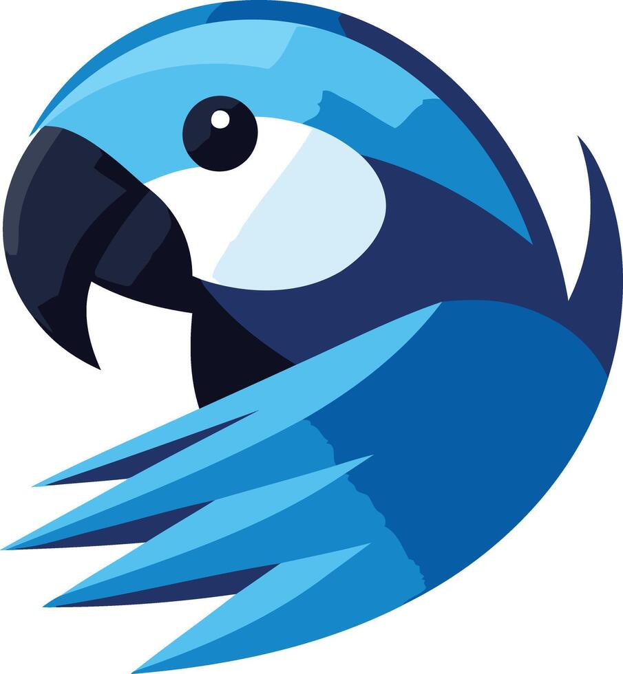 Blue Parrot Illustration vector