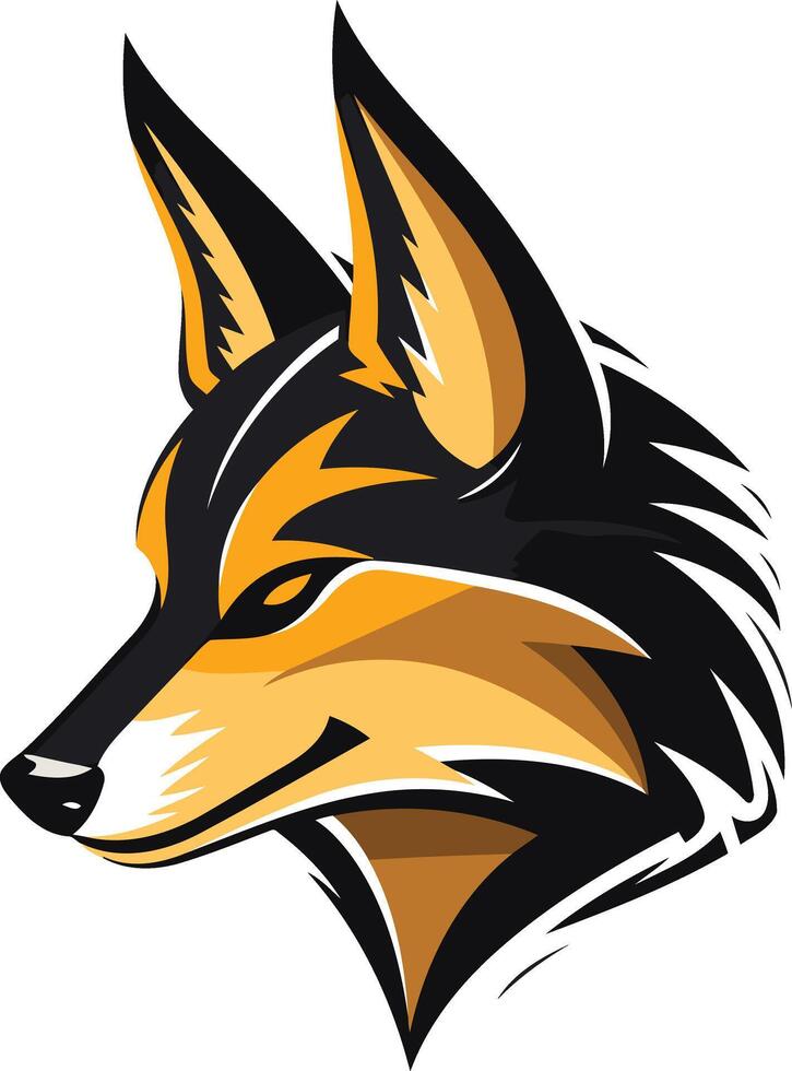 Fox Head Design A Dynamic and Striking Illustration vector