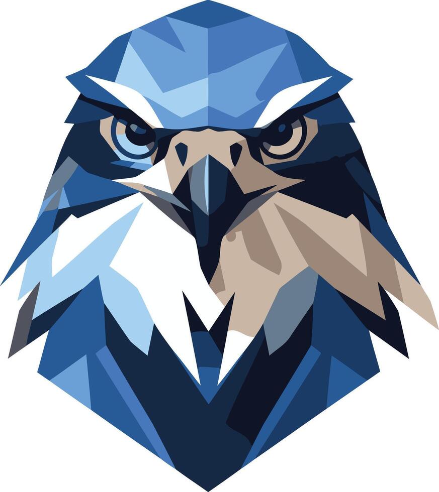 Geometric Eagle Portrait vector