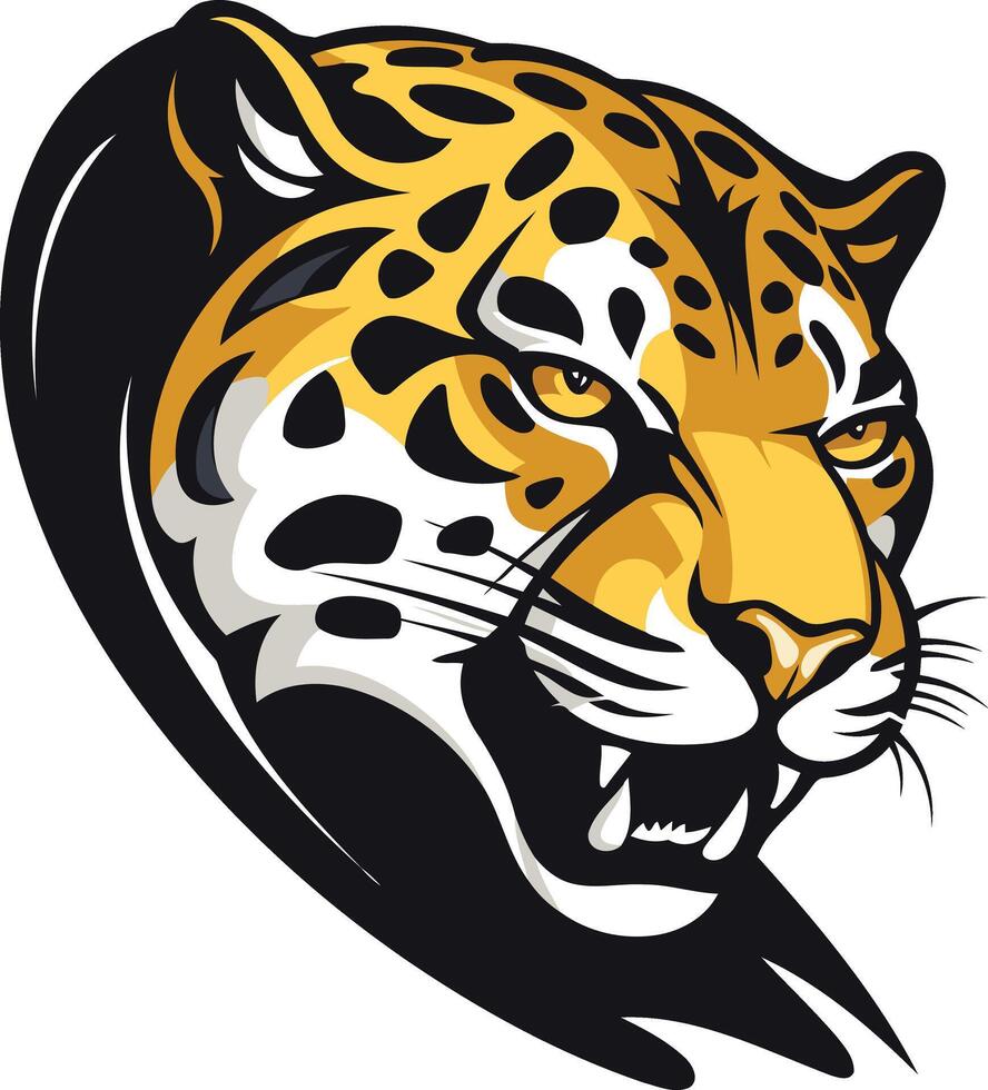 Aggressive Leopard Mascot Design vector