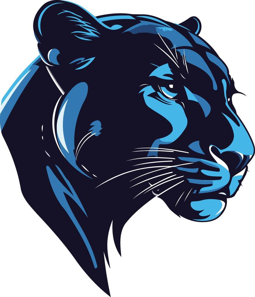 Majestic Panther Portrait vector