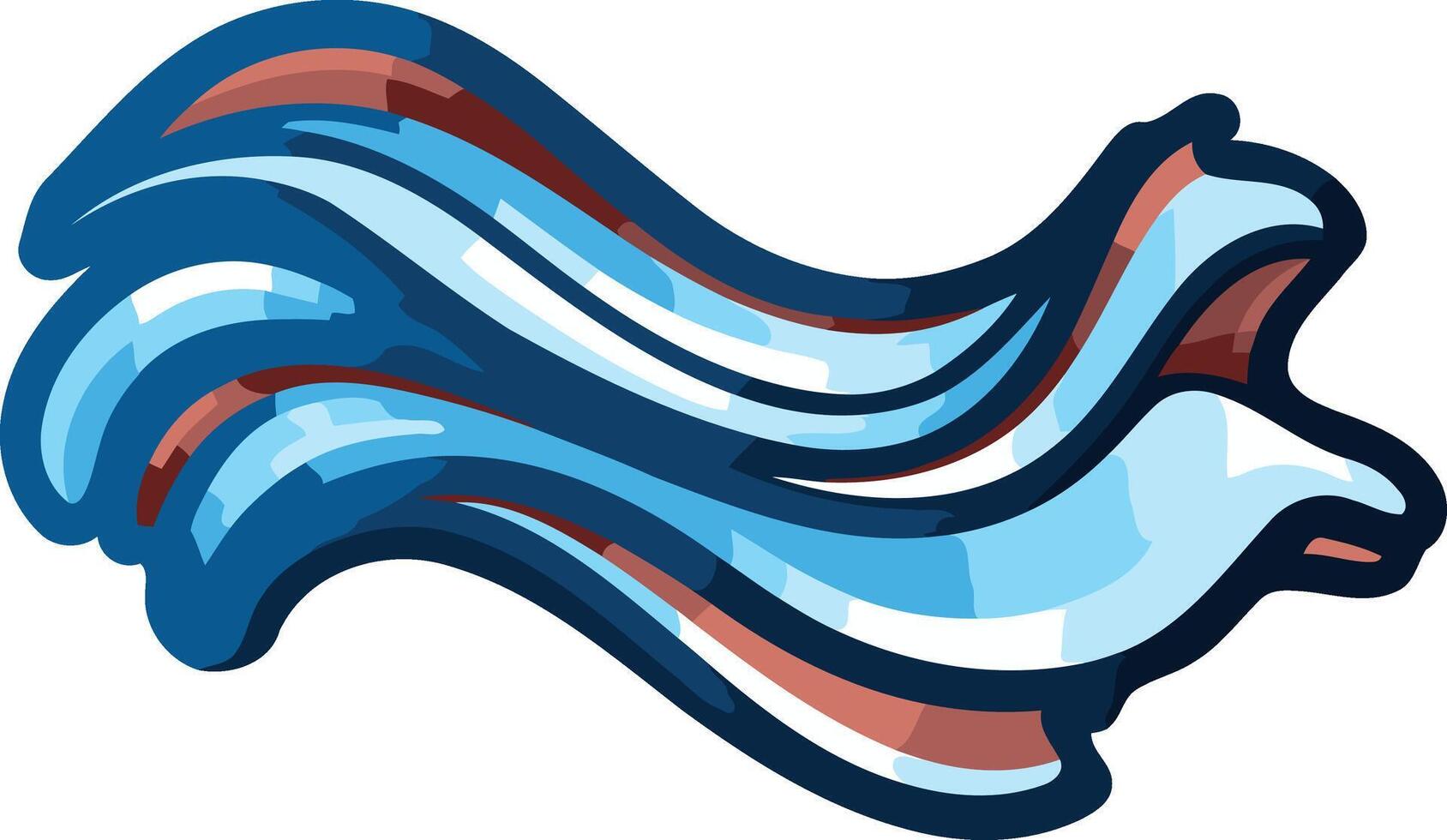 Water Wave Abstract Illustration vector