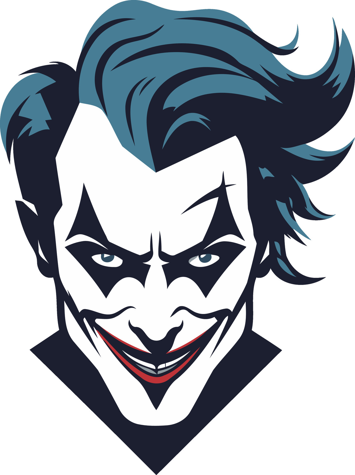Joker's Face Illustration 49271043 Vector Art at Vecteezy