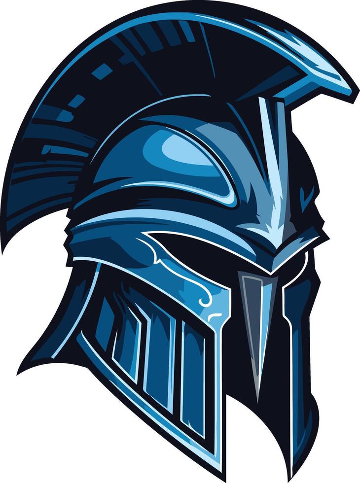 Spartan Warrior Helmet Emblem vector