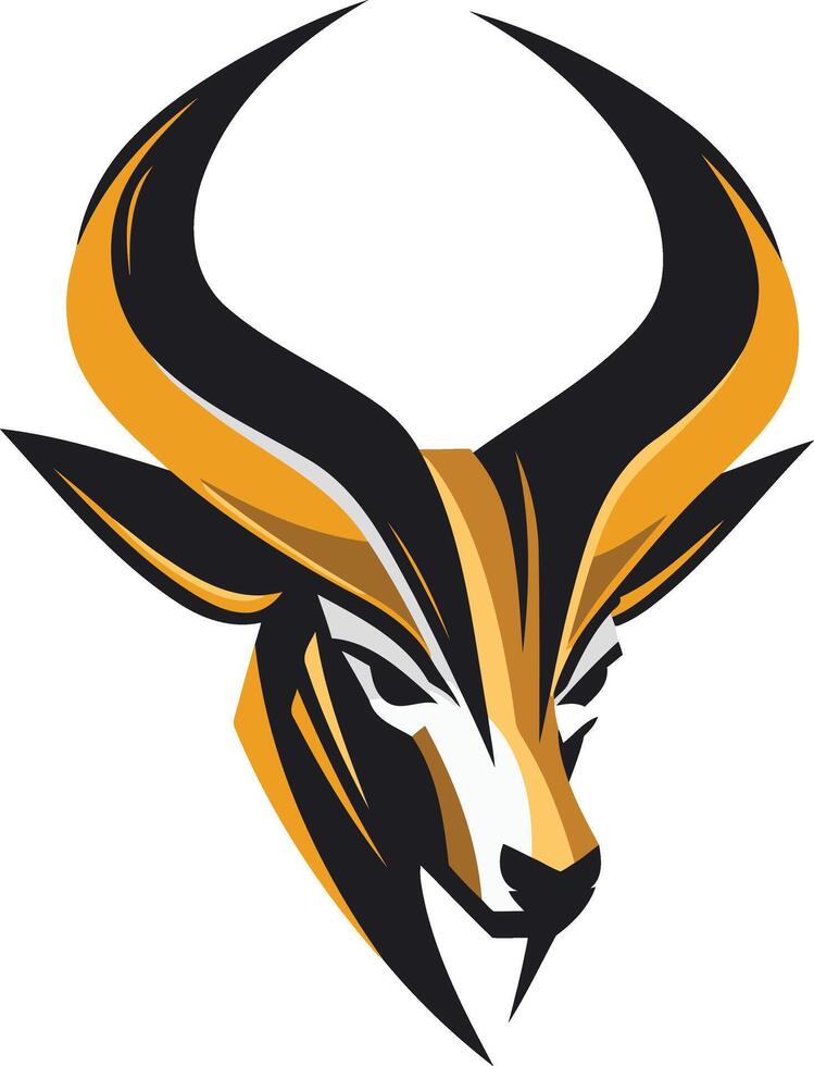 Abstract Illustration of an Antelope Head vector