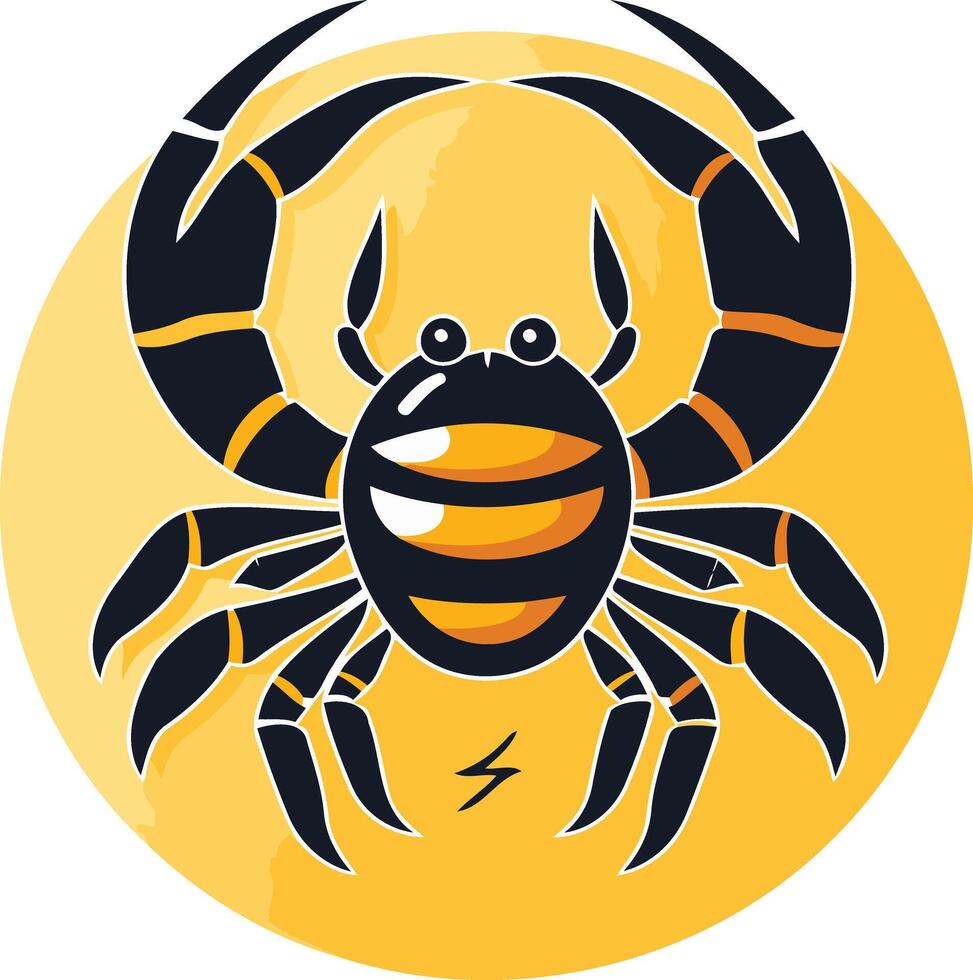 Cancer Zodiac Sign Illustration vector