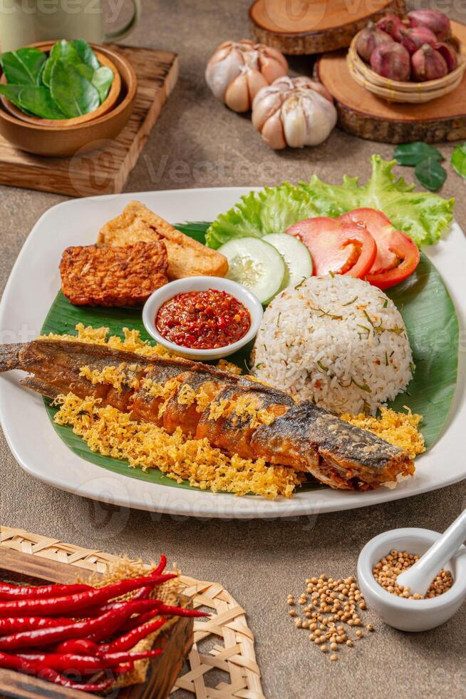 Fried Catfish with sambal balado photo