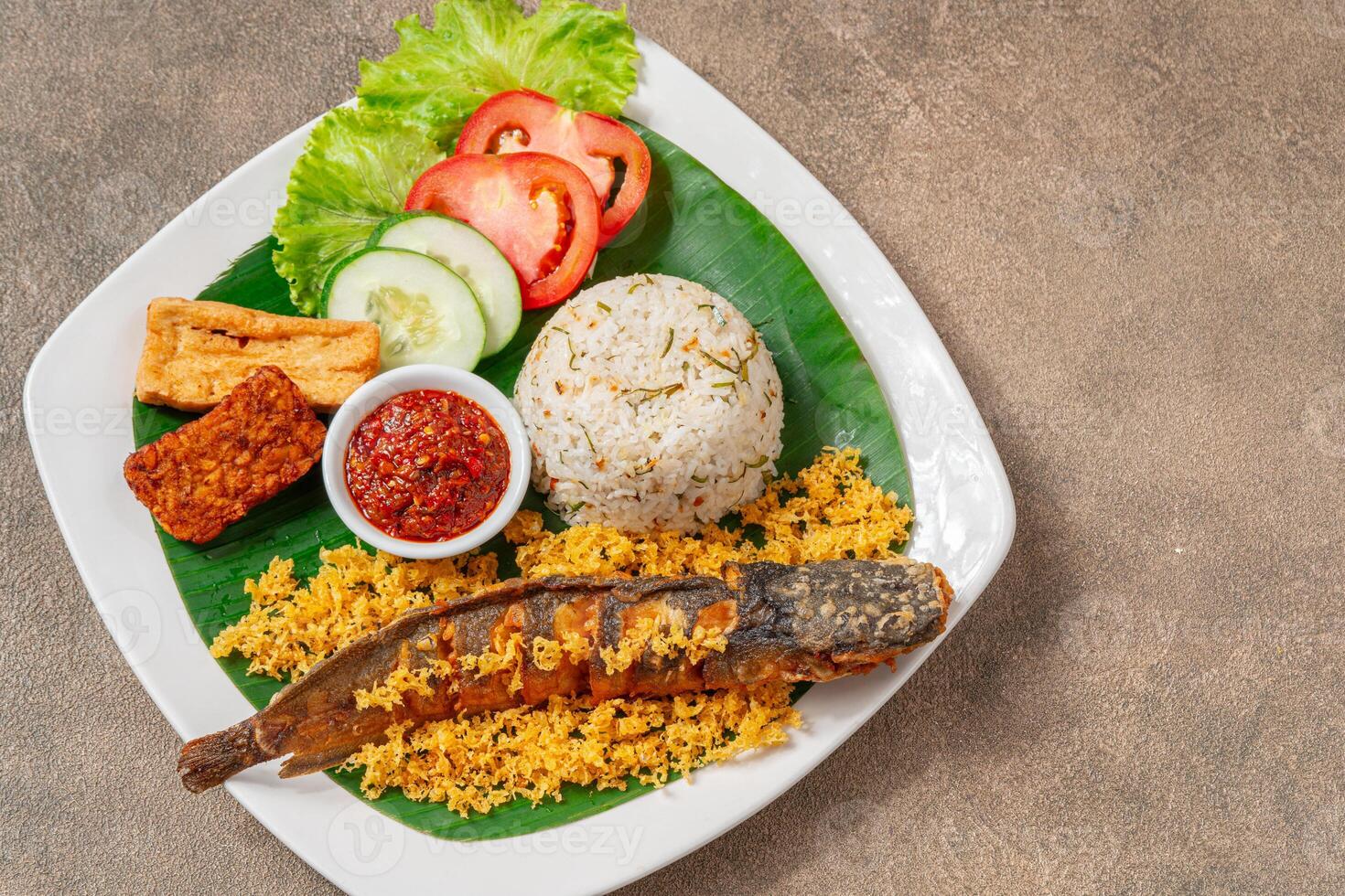 Fried Catfish with sambal balado photo