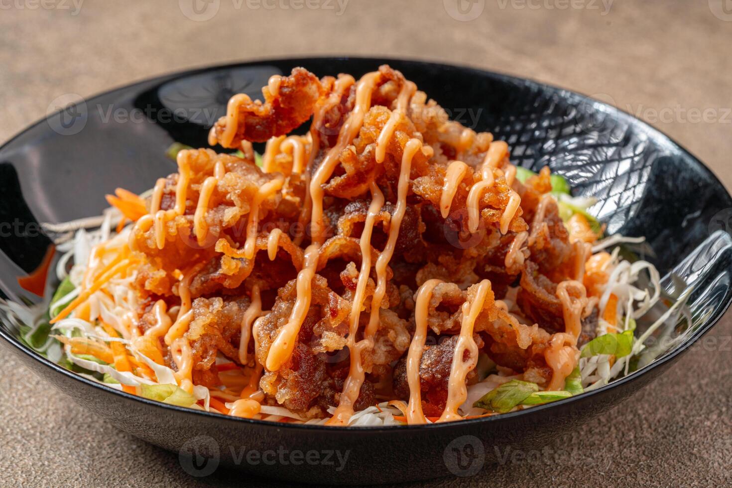 Crispy beef fillet photo