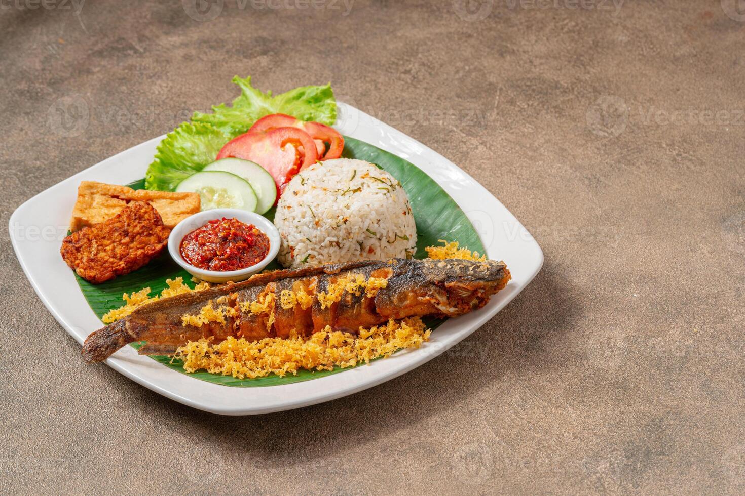Fried Catfish with sambal balado photo