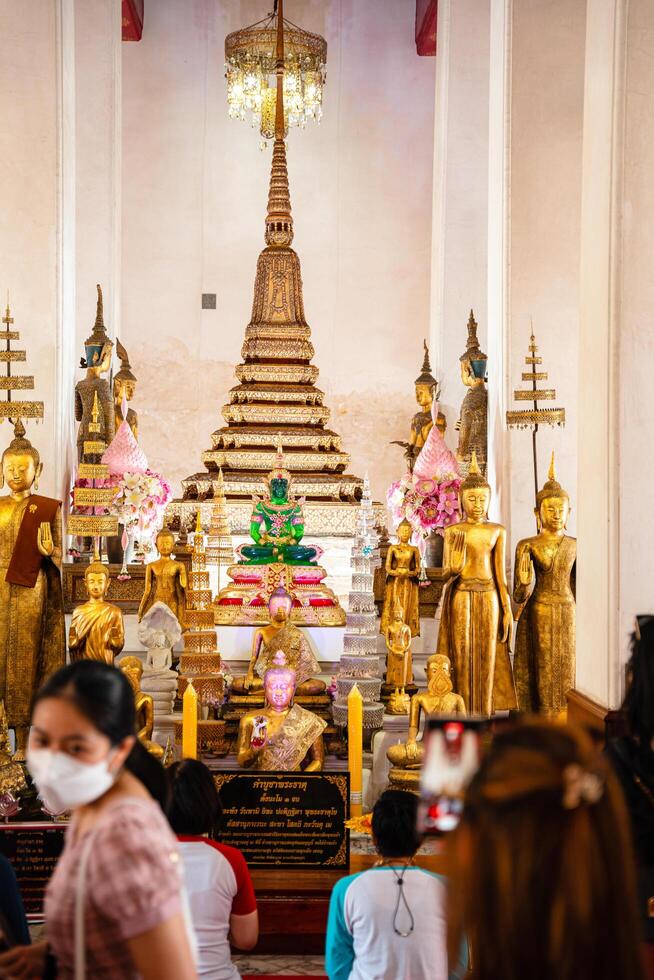 Bangkok,Thailand - February, 14 2023 Wat Arun is a Buddhist temple in the Bangkok Yai district of Bangkok, Thailand. It is situated on Thonburi on the west bank of the Chao Phraya River. photo