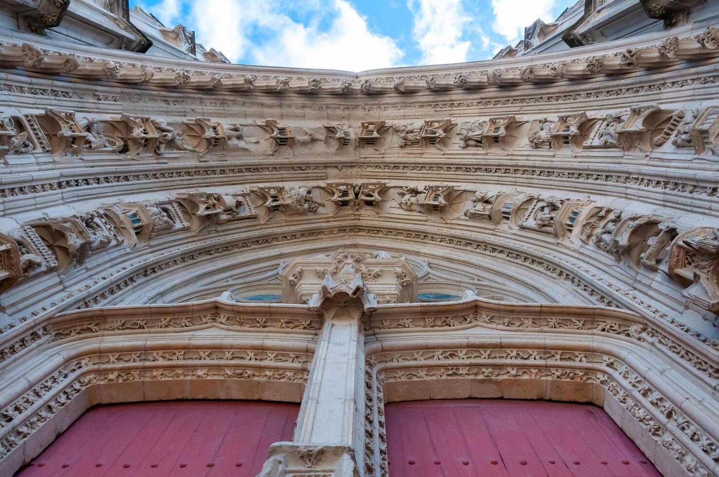 NANTES, FRANCE - SEPTEMBER 12, 2017 - architectural elements, Cathedral of St. Peter and St. Paul of Nantes, Nantes Cathedral, France photo