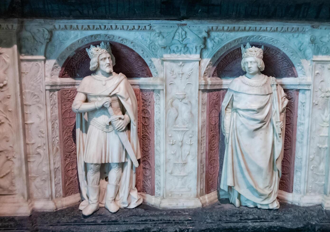 NANTES, FRANCE - SEPTEMBER 12, 2017 - Tomb of Francis II, Duke of Brittany, at the cathedral of St. Peter in Nantes photo