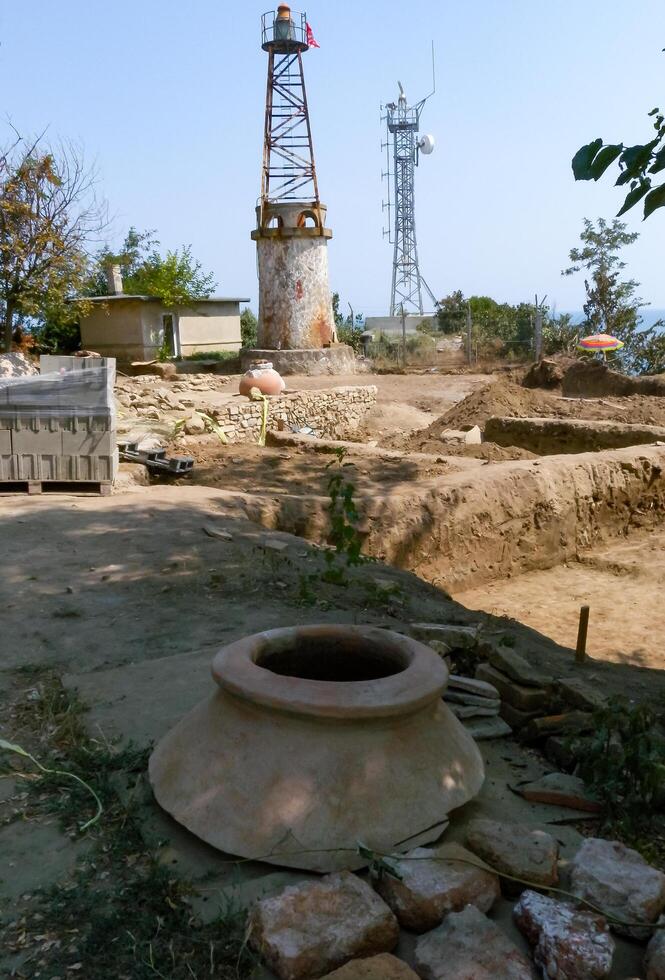 BULGARI, KALIAKRA - APRIL 02, 2013 - archaeological excavations of Greek settlements on the Black Sea coast in Bulgaria photo
