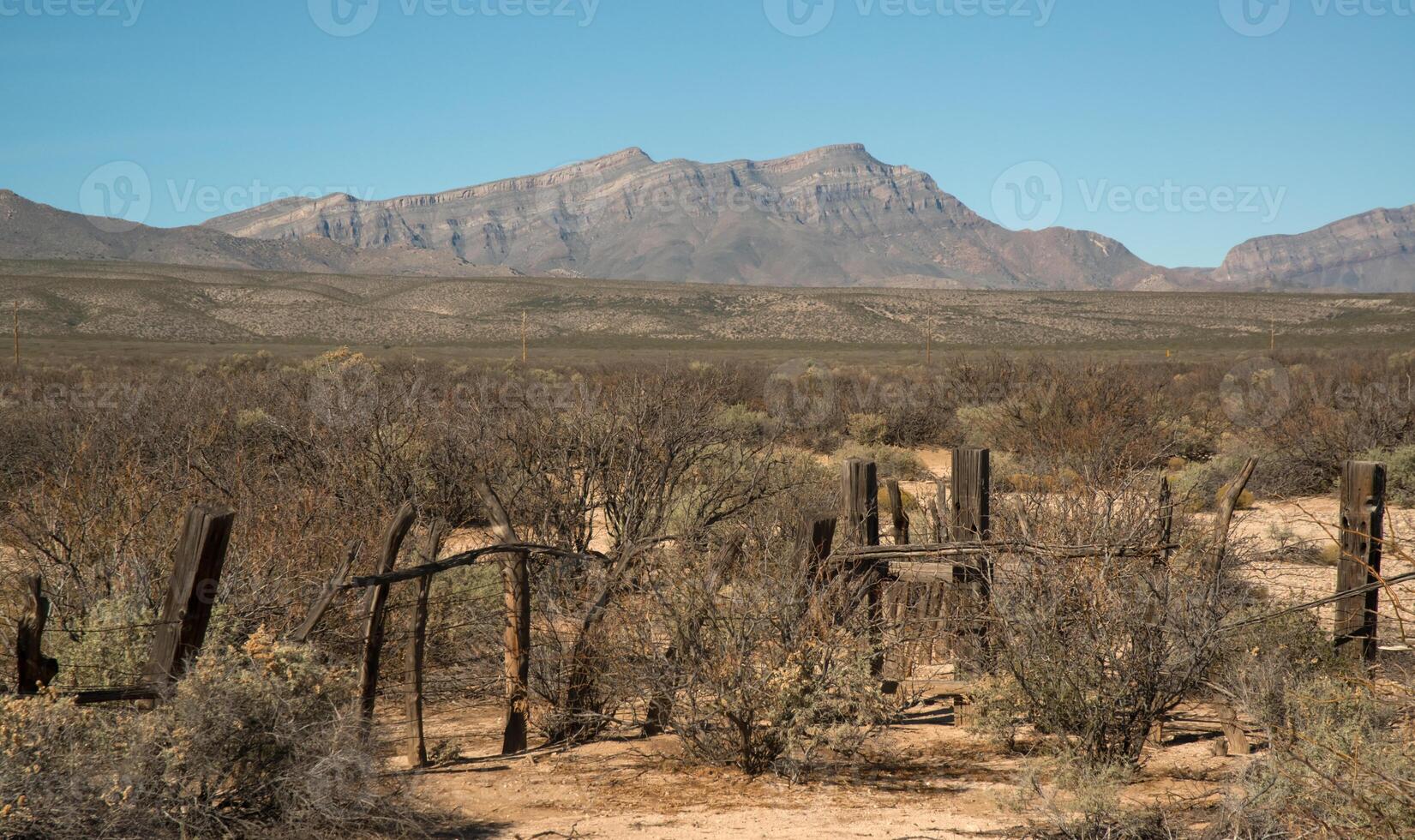 Old remains of the first settlers ranch near a dried Lucero Lake photo