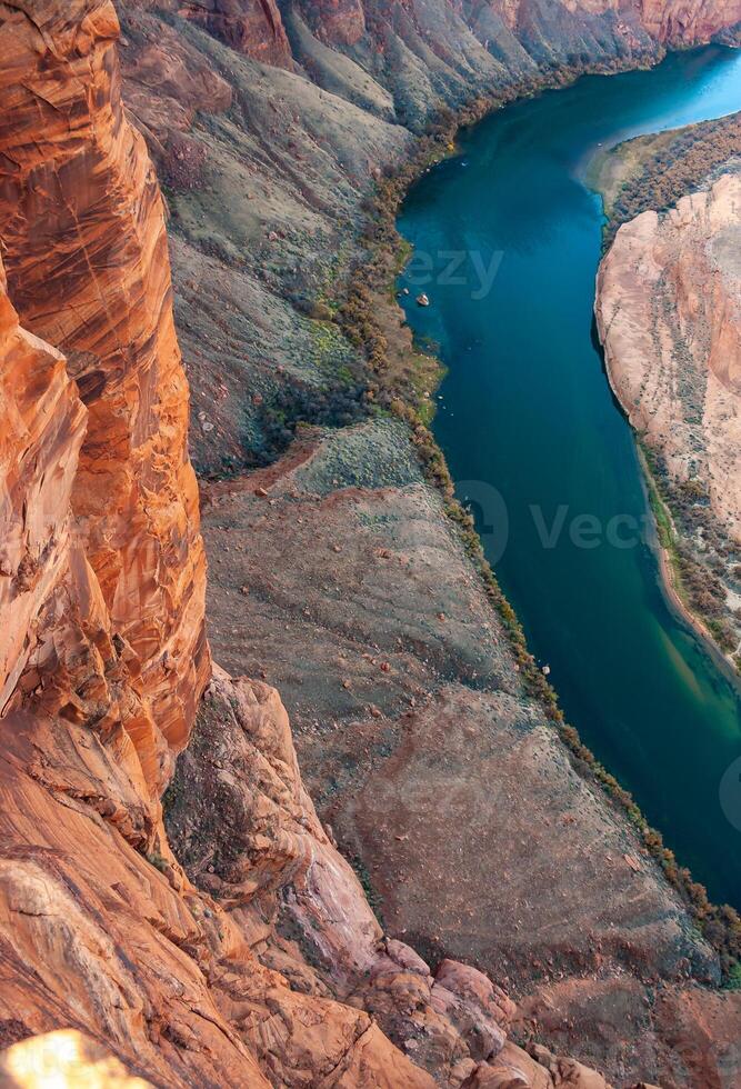 Horseshoe Bend on Colorado River in Glen Canyon, part of Grand canyon photo